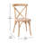 Arquit Stackable Cross-Back Wooden Bistro Chair-125313782-125324606
