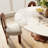 Round Stone Danner Solid Wood Pedestal Floral Shape Kitchen Dinner Table For 4/6/8-1264046013-1264046012
