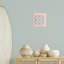 Plaque murale symétrique motif hippocampe corail, design par Sazerelli Designs