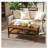 Rectangle Solid Wood Coffee Table with Storage Shelf