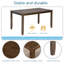 Table de salle à manger en bois rectangulaire, table de cuisine pour petit espace, table de salle à manger pour 4 personnes, noyer