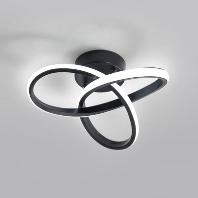 Modern LED Ceiling Light, 20W Modern Spiral Design LED Lamp