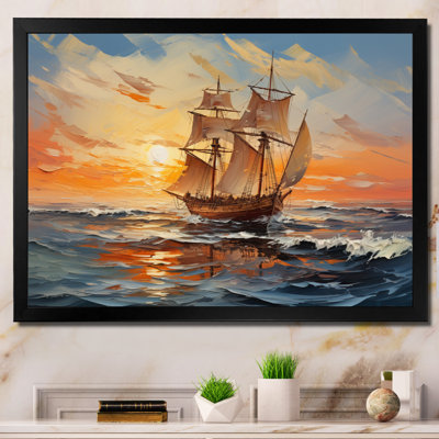 Teja Boat Vibrant voyages II sur toile