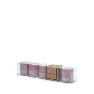 Bougie chauffe-plat parfumée grain de café avec support en plastique