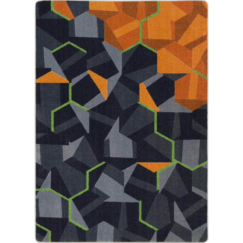 Tapis en nylon touffeté à la machine, Rectangle 3 pi 10 po x 5 pi 4 po