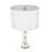 D15X26.5" Table Lamp With Marble Base And Metal Frame (Lampshade Assembly Required)