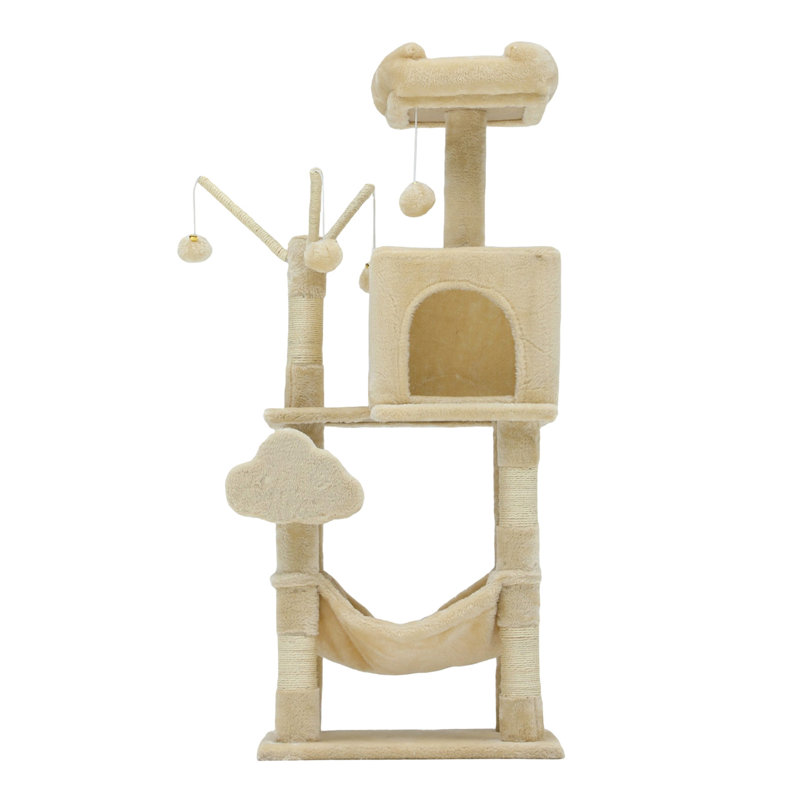 Arbre à chat H 44 po Fiton, Beige