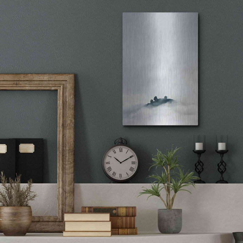 «Lost in Mist» par Design Fabrikken, art mural en métal, 24 po x 36 po, H 16 po x l 12 po