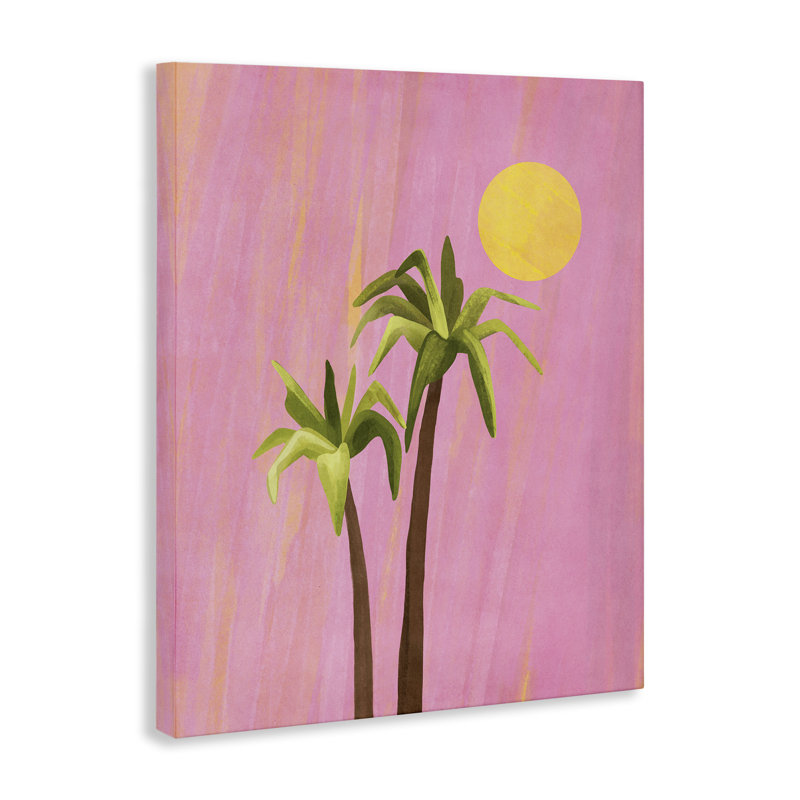 «Sunny Palm Trees» par Nataly White, H 30 po x l 24 po