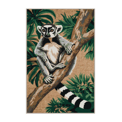  Tapis lavande à queue annelée lavable