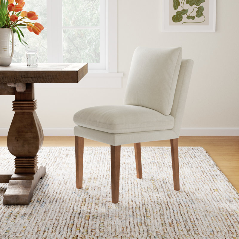 Brinley Sharla Upholstered Side Chair (Set of 2), Milo Linen Chenille