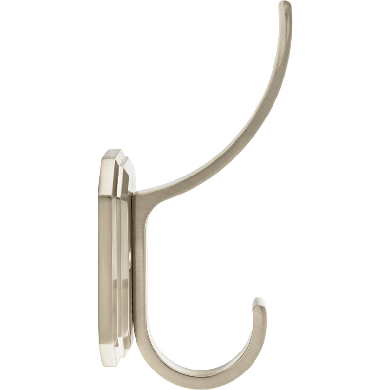 Emerald Wall Hooks, Brushed Satin Nickel