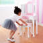  Fantasy Fields - Fashion Polka Dot Prints Gisele Play Vanity Set with LED Mirror Light-565055815