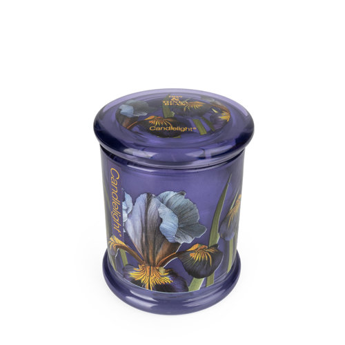 Plant / Floral Scented Jar Candle with Glass Holder