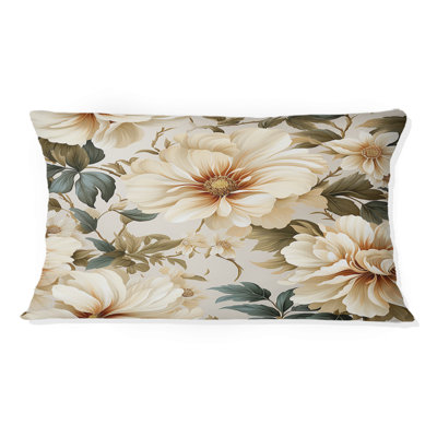 Élégance de pivoine beige et intemporelle - imprimé floral