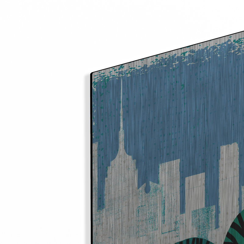 Art mural en métal Winston Porter «New York City Life Nyc» par Michael Mullan, H 24 po x l 24 po