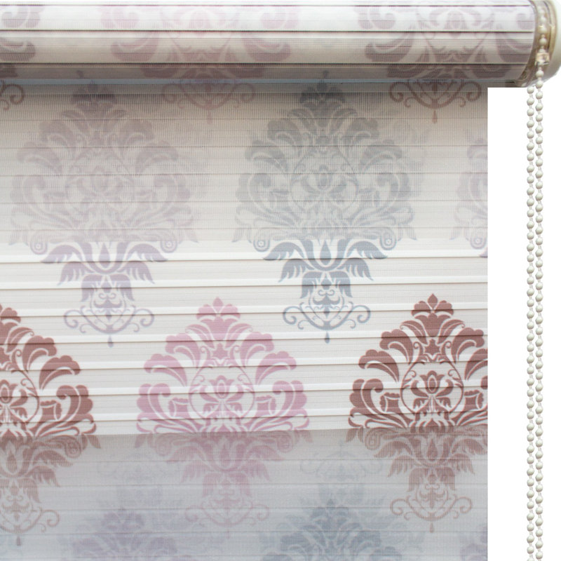 Rideau jour / nuit semi-transparent rose / bleu / brun, L 20 po x L 79 po