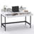 Home Office Desk With Hidden Cable Management And 2 Drawers