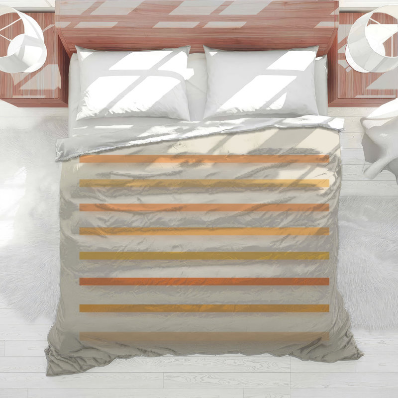 Orange Stripes Comforter, Twin Extra Long