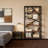 6-Tier Industrial Bookshelf with 300 lb Capacity