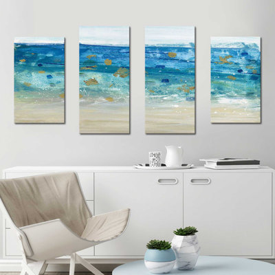 « sea glass, été ii », reproduction de peinture à l’acrylique à multiples images sur toile