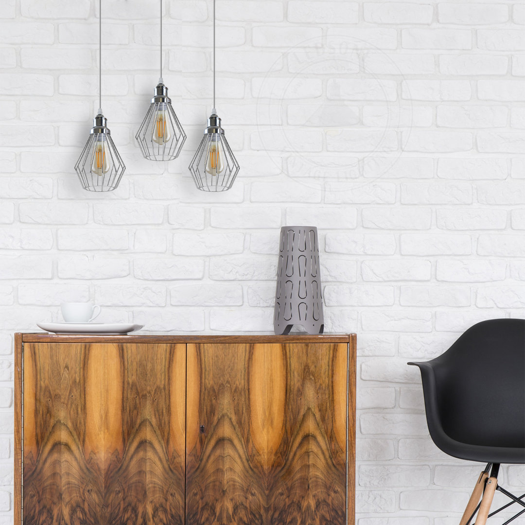 Keithley 3 - Light Chrome Kitchen Island Pendant