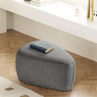 Adna 67.8Cm Wide Triangle Footstool Ottoman