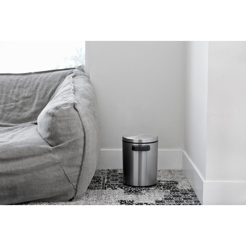 Corbeille pour déchets en acier inoxydable infrarouge 1,3 gallons