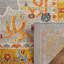 Tapis oriental orange / gris Donnerson-1663574776