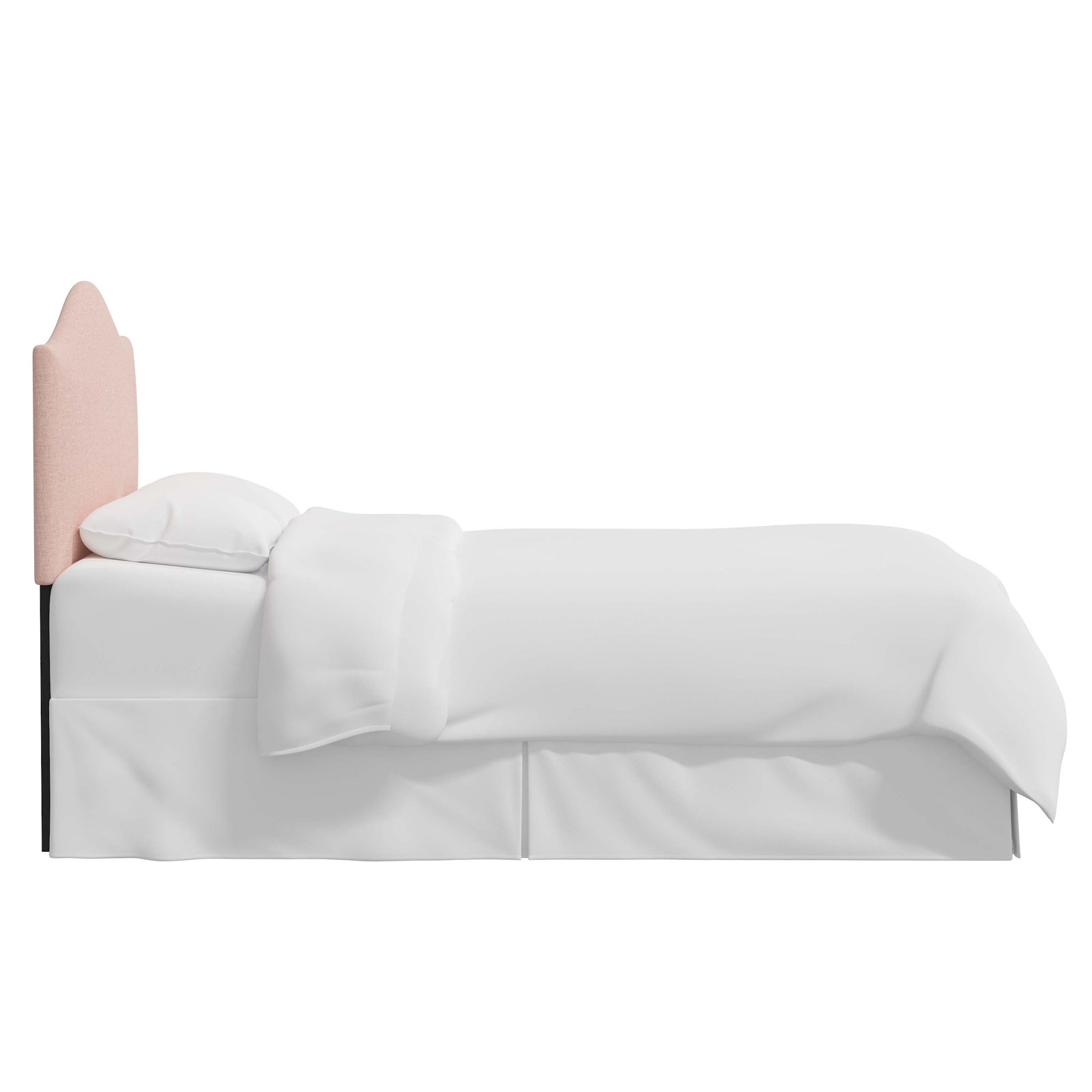 Hermosa Upholstered Panel Headboard, Zuma Rosequartz Textured Linen, Full