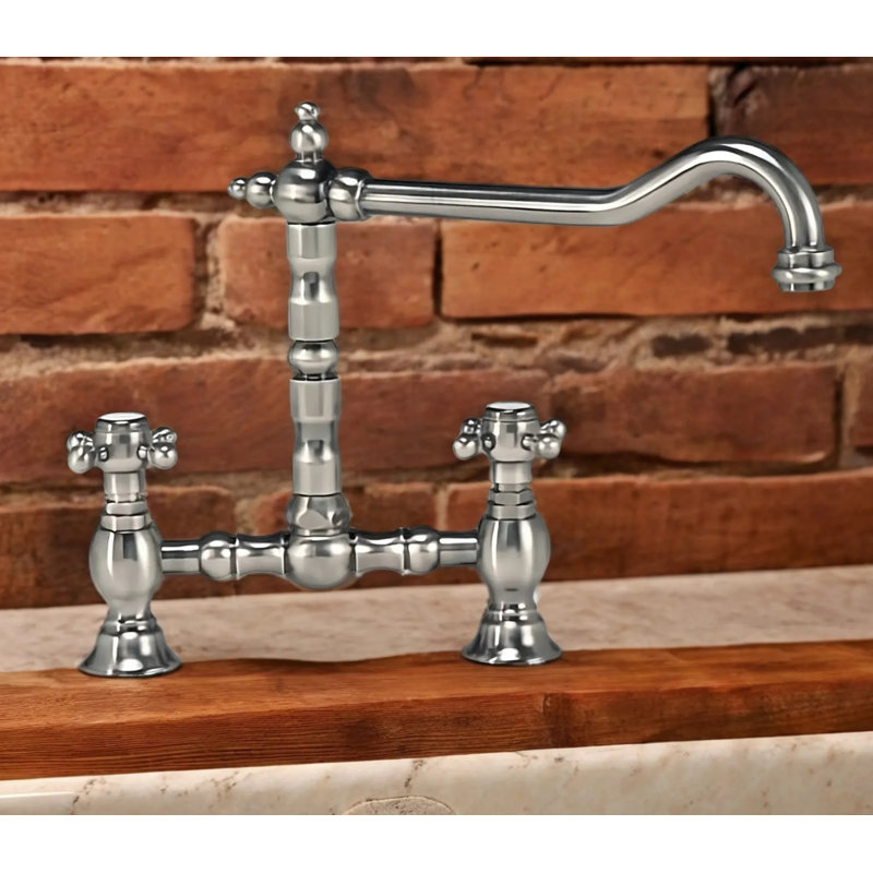 Baroq Bridge Tap, Brushed Nickel