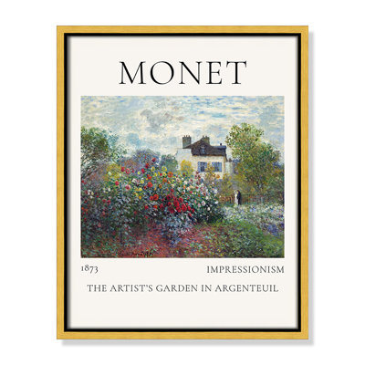 Artists Garden in Argenteuil Print by Claude Monet