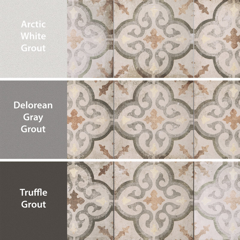 DAnticatto Decor Palazzo 9" x 9" Porcelain Wall & Floor Field Tile