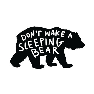 Sleeping Bear - Wrapped Canvas Print