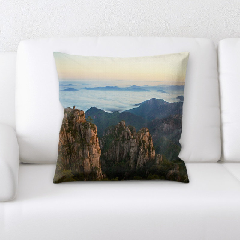Mountains Throw Pillow