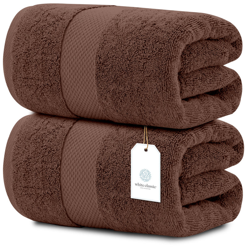 Drap de bain 100% coton Aldemar, Brun