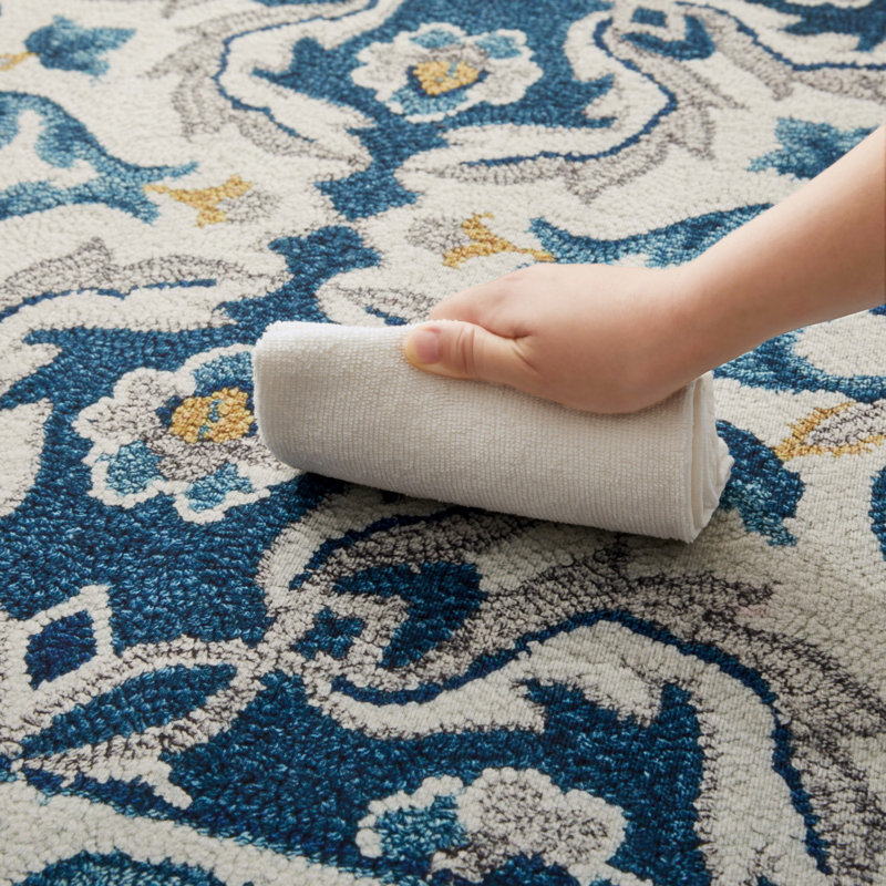 Abstract Machine Printed Shag Area Rug, Rectangle 200 x 290 cm
