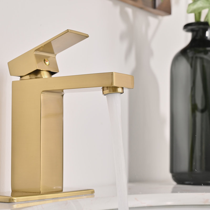 Single Handle Single Hole Bathroom Faucet Modern Deck Mount Brass Vanity Basin Bathroom Sink Faucets