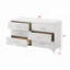 Commode de rangement contemporaine en bois avec 6 tiroirs 1 pièce