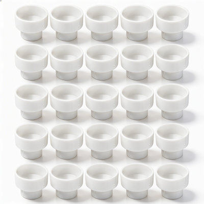 3 in. x 1-1/2 in. White PVC DWV Increaser-Reducer Coupling, Hub x Hub Drain, Waste & Vent Systems (25-Pack)