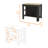 Brooklyn  Kitchen Island, Three Concealed Shelves-508881512