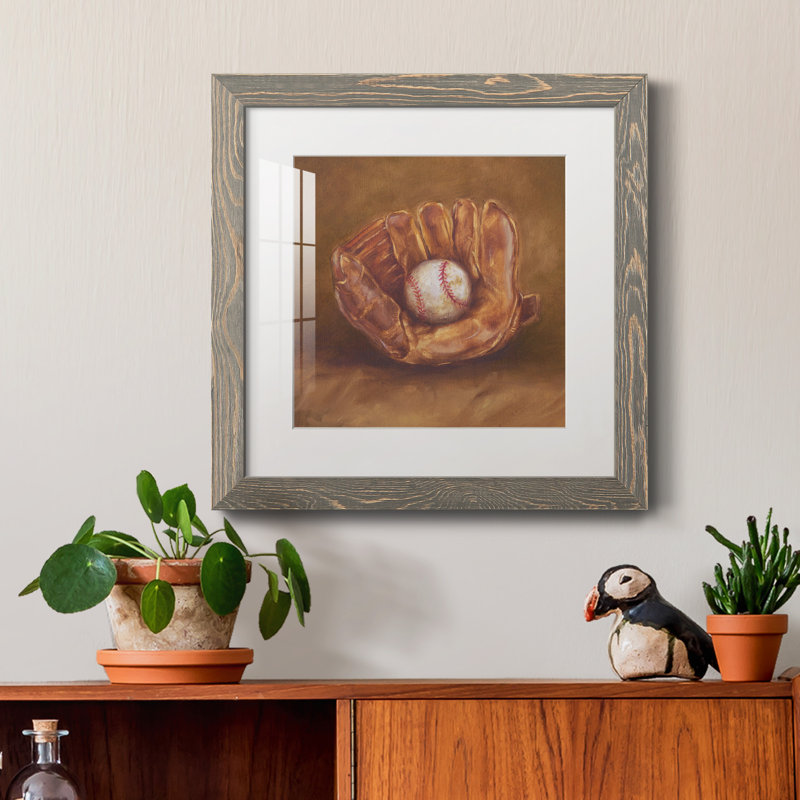 «Rustic Sports III», reproduction encadrée de qualité supérieure - prête à être accrochée, H 35,5 po x l 35,5 po x P 1,5 po