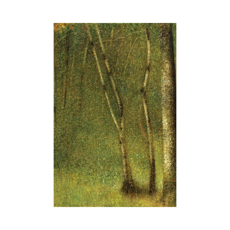 The Forest At Pontaubert, 1881 by Georges Seurat - Wrapped Canvas Gallery-Wrapped Canvas Giclée, 30.48 cm H x 45.72 cm W