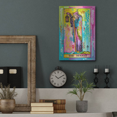 Bungalow Rose 'Tarot - The Hermit' by Dean Russo Metal Wall Art