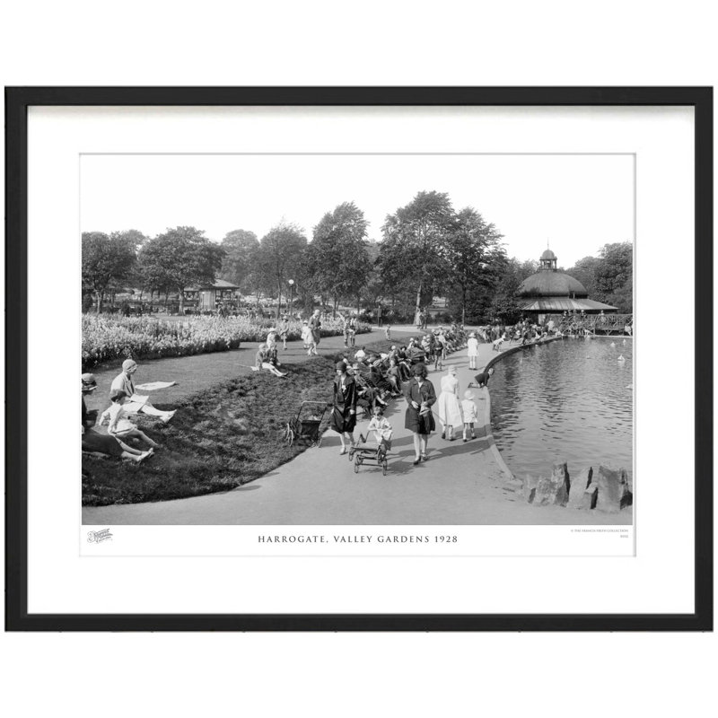 Harrogate, Valley Gardens 1928 - Single Picture Frame Print, 60cm H x 80cm W x 2.3cm D