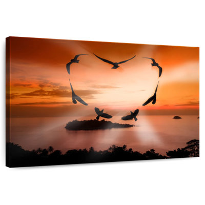 Gillard Birds In Sunset