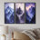 Misty Peaks In The Twilight III - Collection d'art mural paysage de montagnes