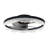  Crystal Flush Mount Ceiling Fan With Light And Remote, Black Ceiling Fan For Bedroom, Living Room-1442094220