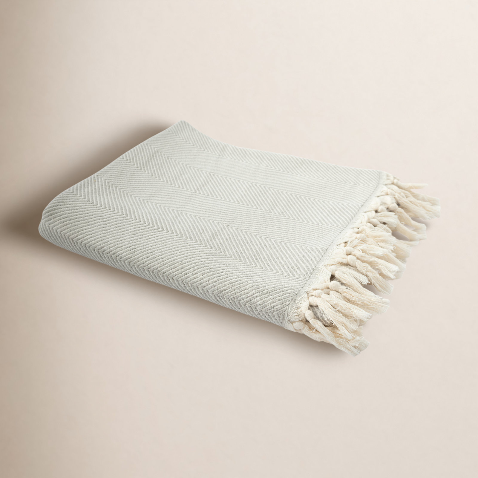 Vincenza 100% Turkish Cotton Throw, Gray