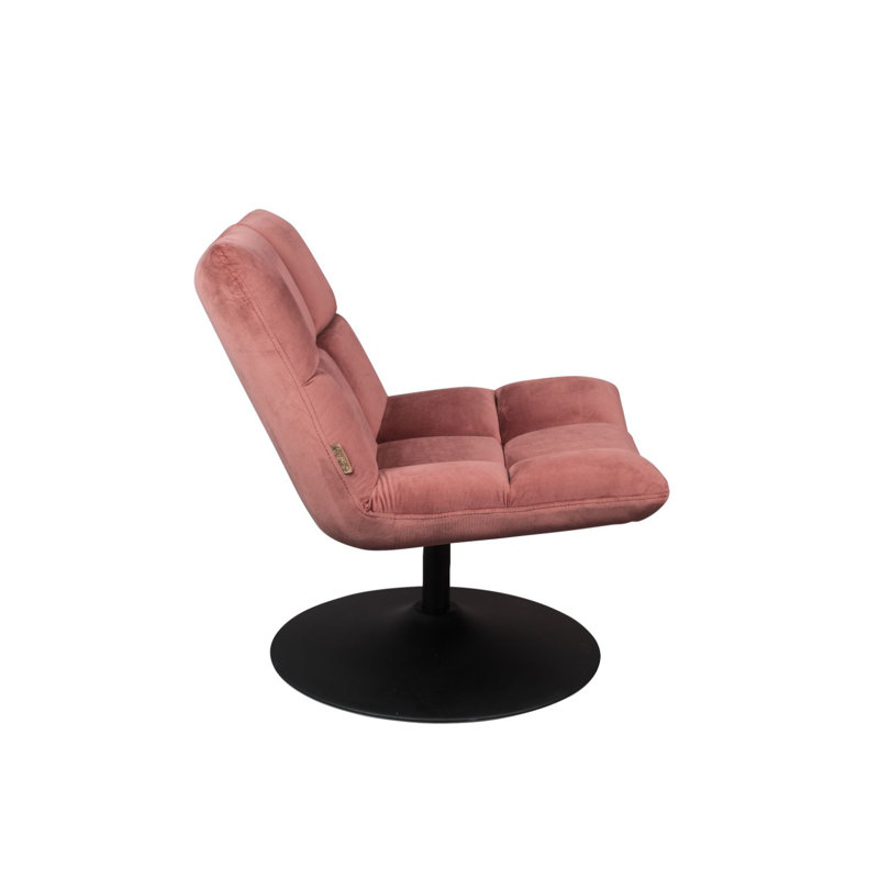 Bar Swivel Lounge Chair, Golden Brown Velvet